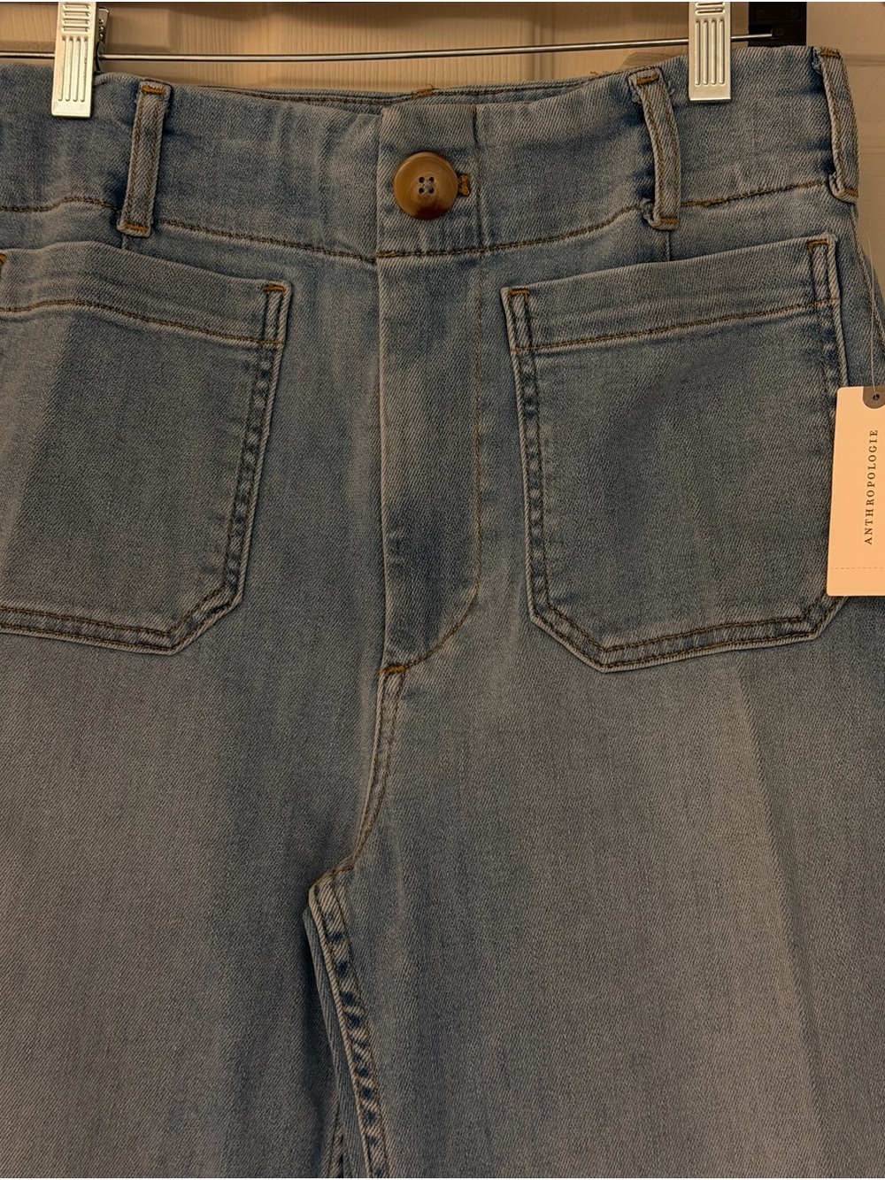 Maeve Light Blue Relaxed Wide-Leg Jeans - Picture 5 of 8